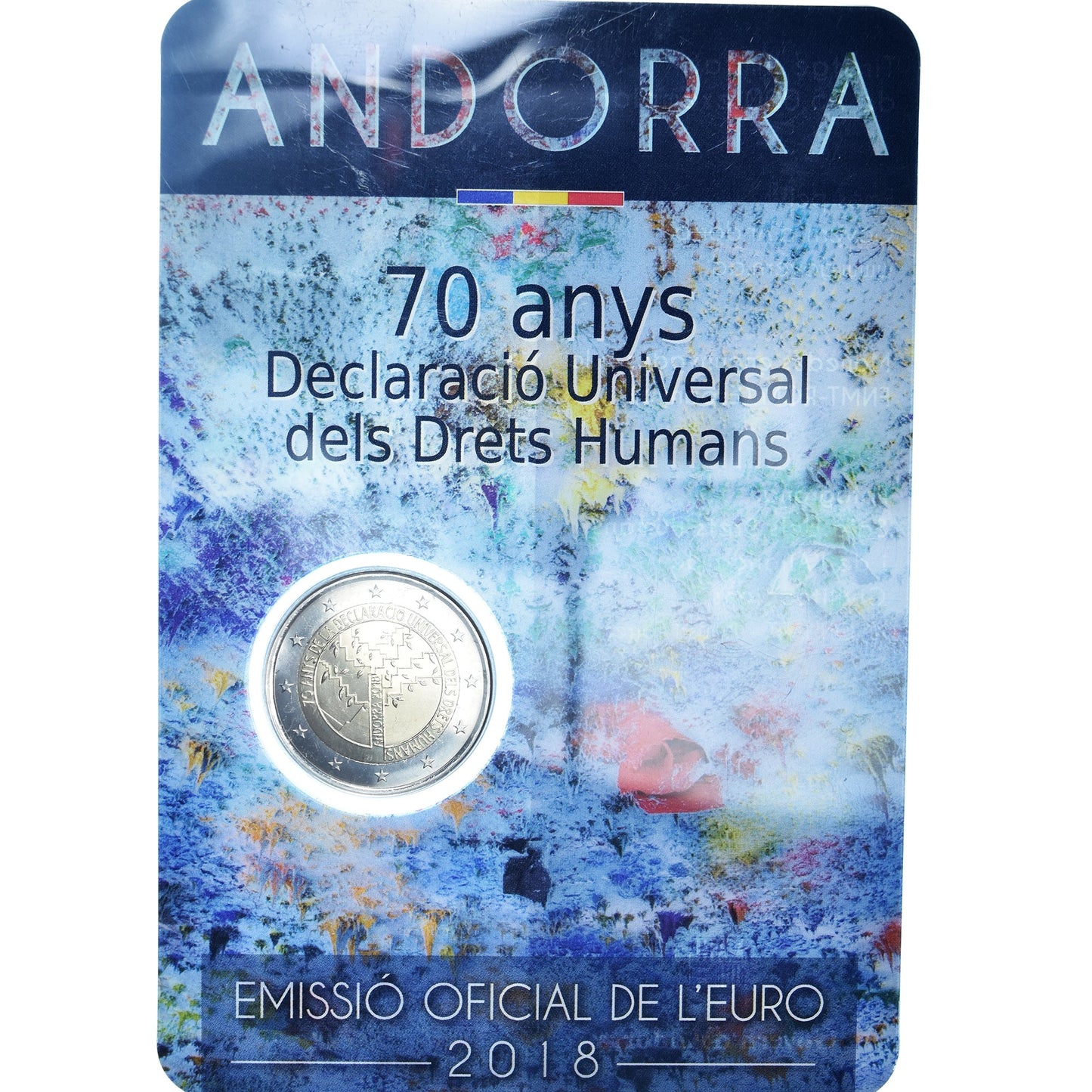 andorra,
2 euros,
derechos del hombre