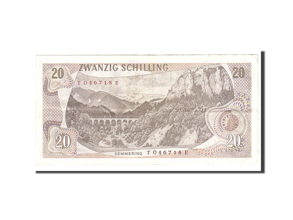 Billete de banco, Austria,
20 chelines