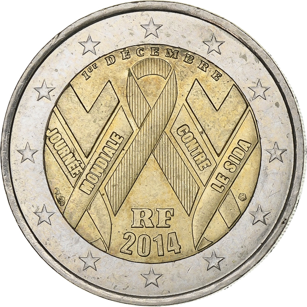 Francia,
2 euros,
70éme aniversario del día