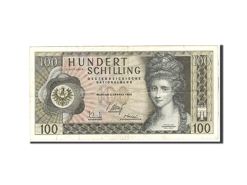 Billete de banco, Austria,
100 chelines