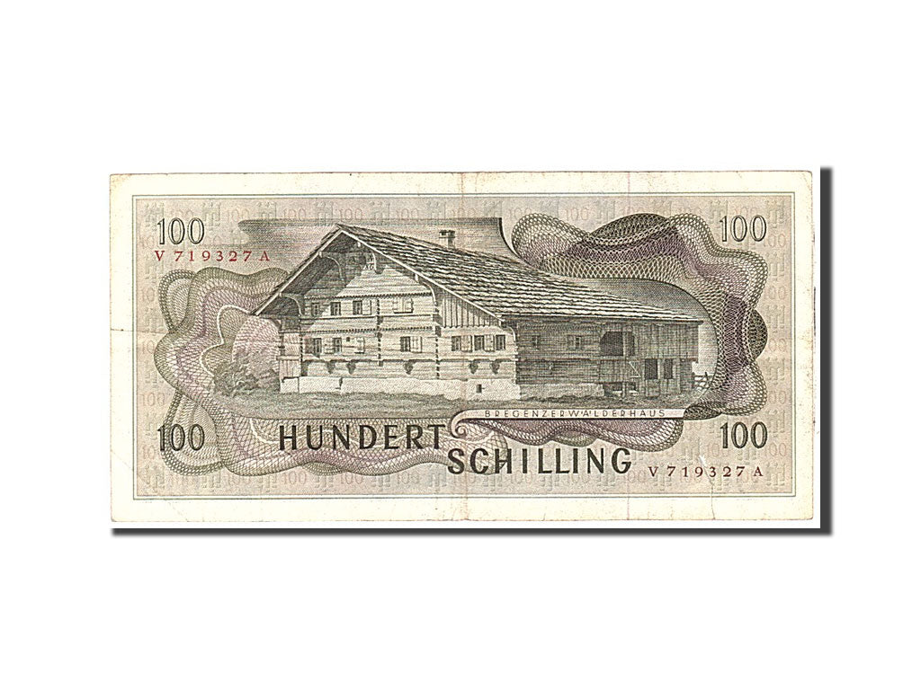 Billete de banco, Austria,
100 chelines