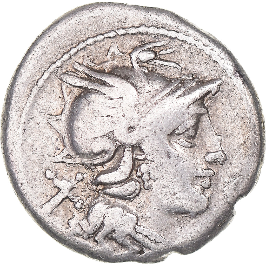 Acuñar,
Denario,
157-156 a.C.