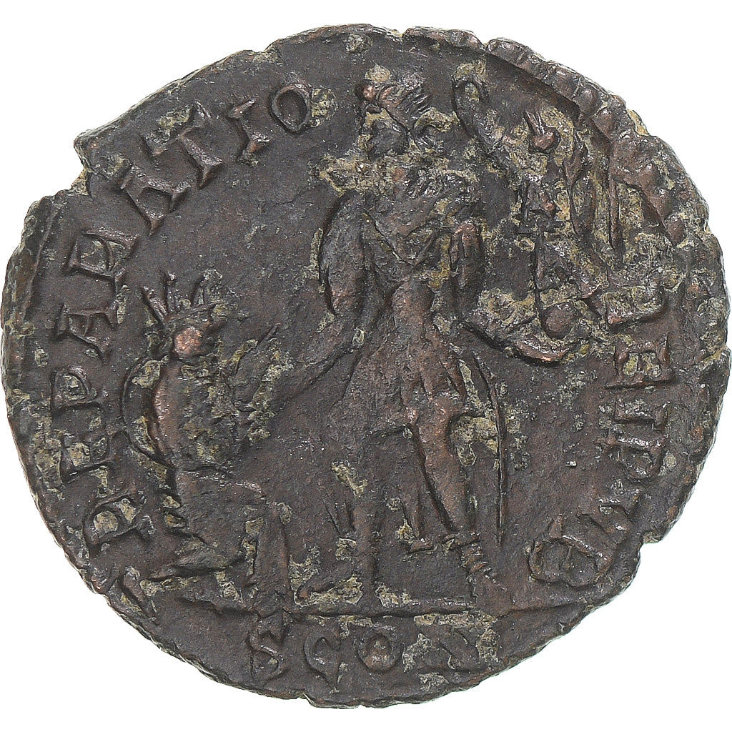 Acuñar,
Valentiniano II,
Æ