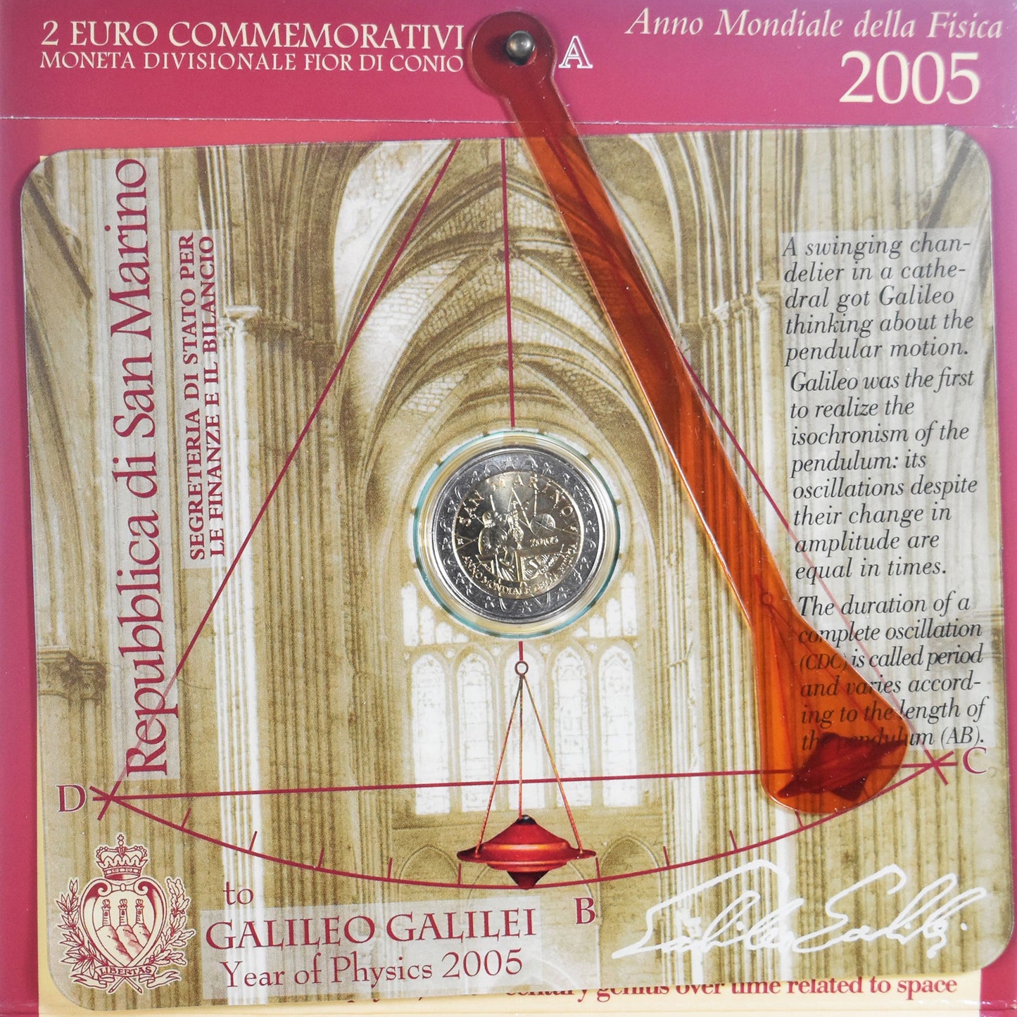 Moneda,
San Marino,
Galileo Galilei