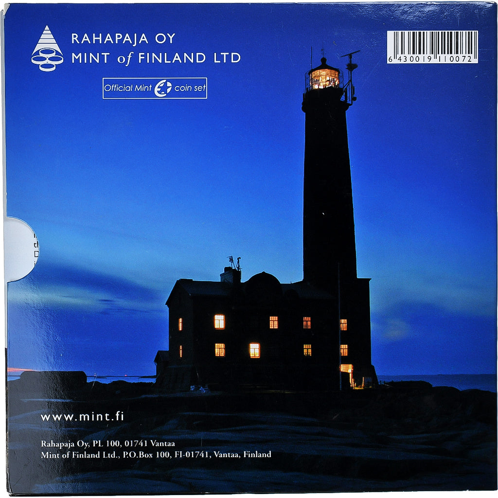 Finlandia,
Lote de 1 c. - 2 euros,
2006