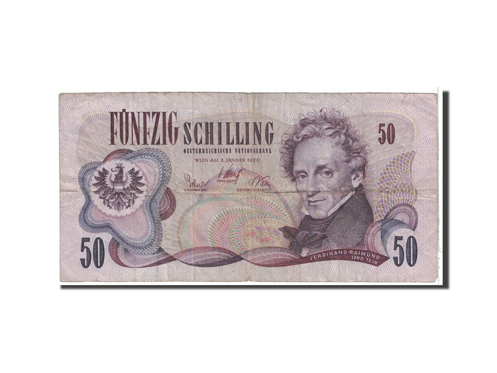 Billete de banco, Austria,
50 chelines