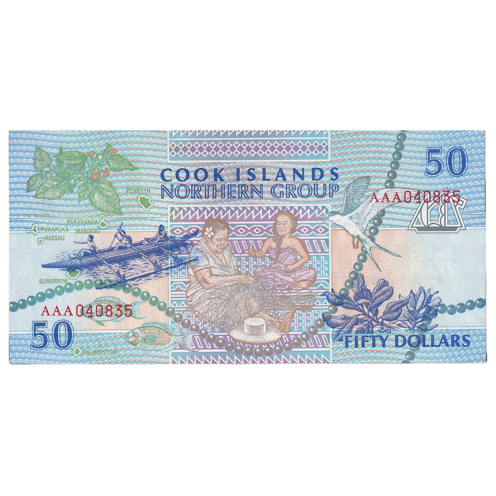 Billete de 50 dólares de las Islas Cook