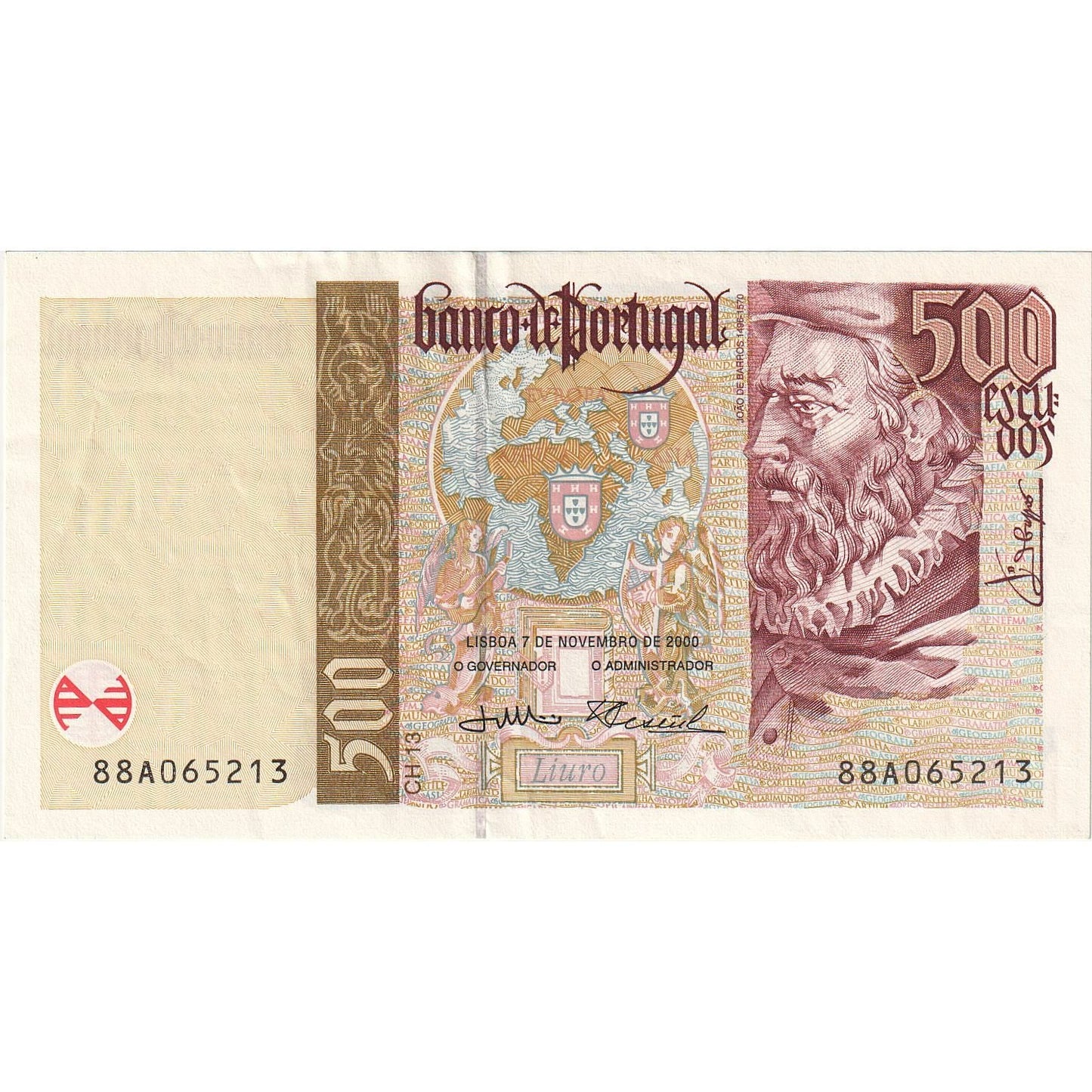 Portugal,
500 escudos,
2000-11-07