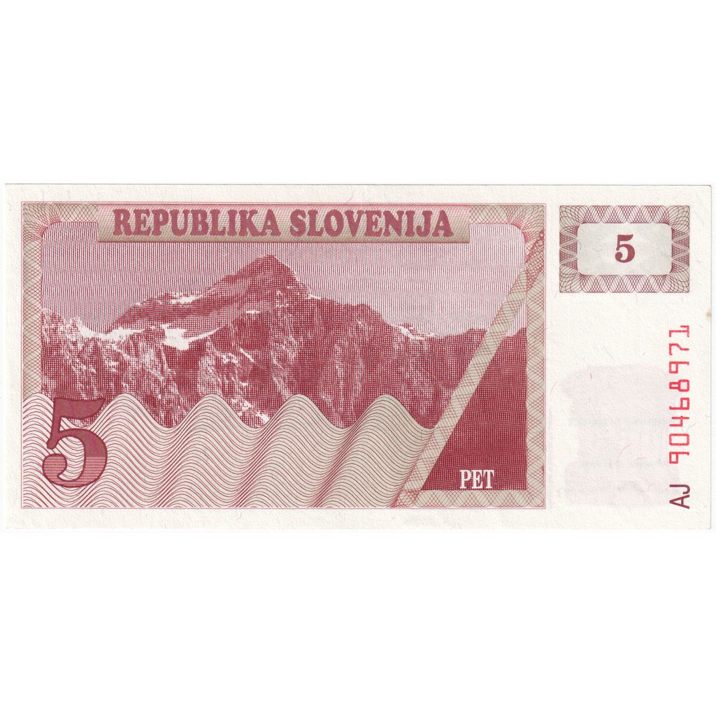 Eslovenia,
5 (Tolarjev),
km:3a