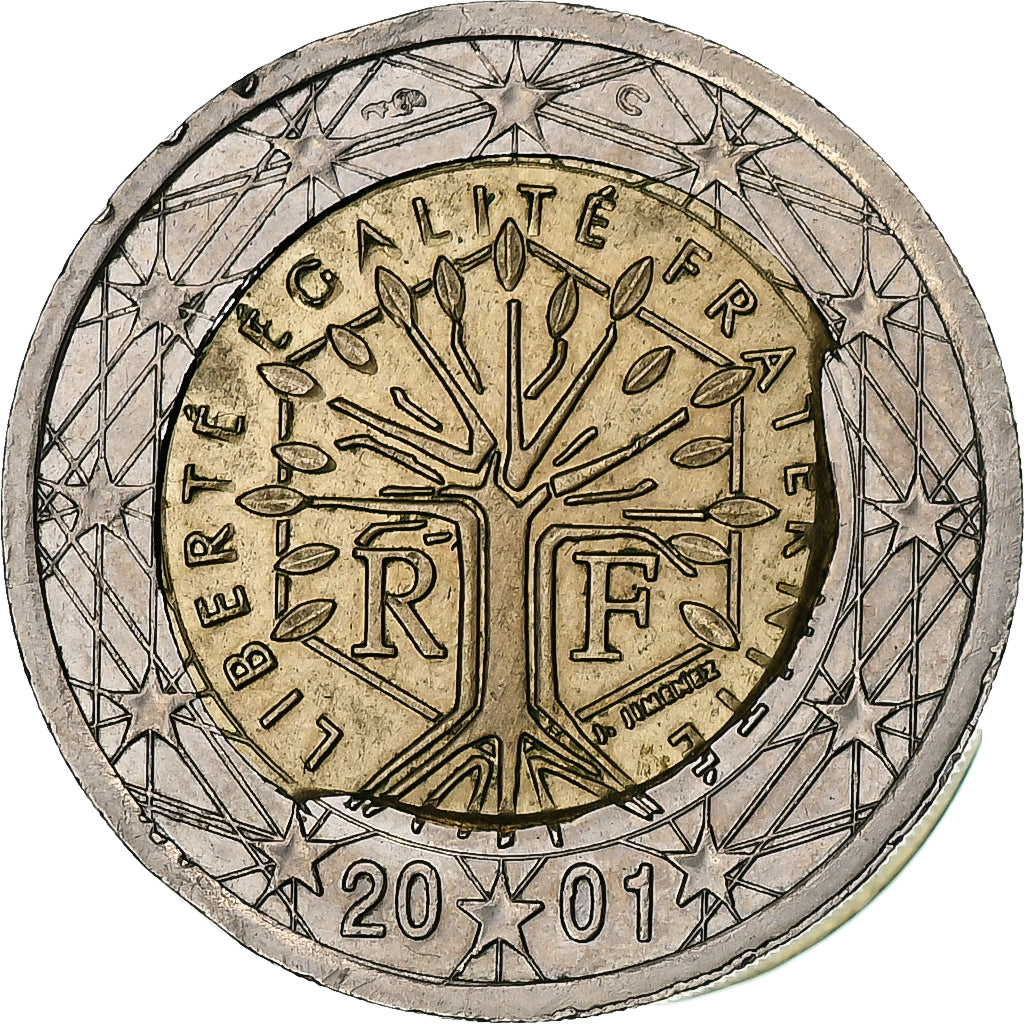 Francia,
2 euros,
2001