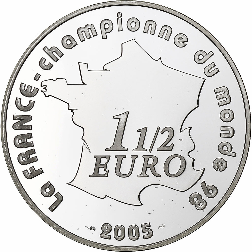 Francia,
1 1/2 euro,
La Francia - Championne du monde 98