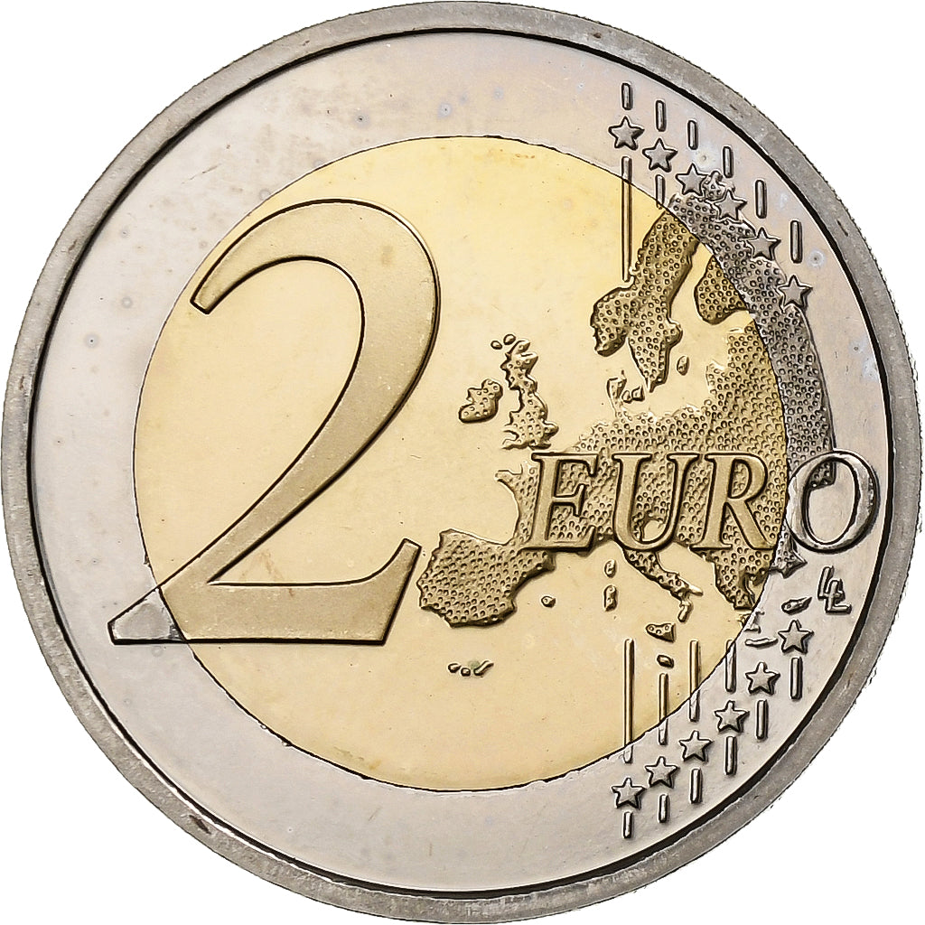 Bélgica,
2 euros,
30 años de la bandera de la Unión Europea