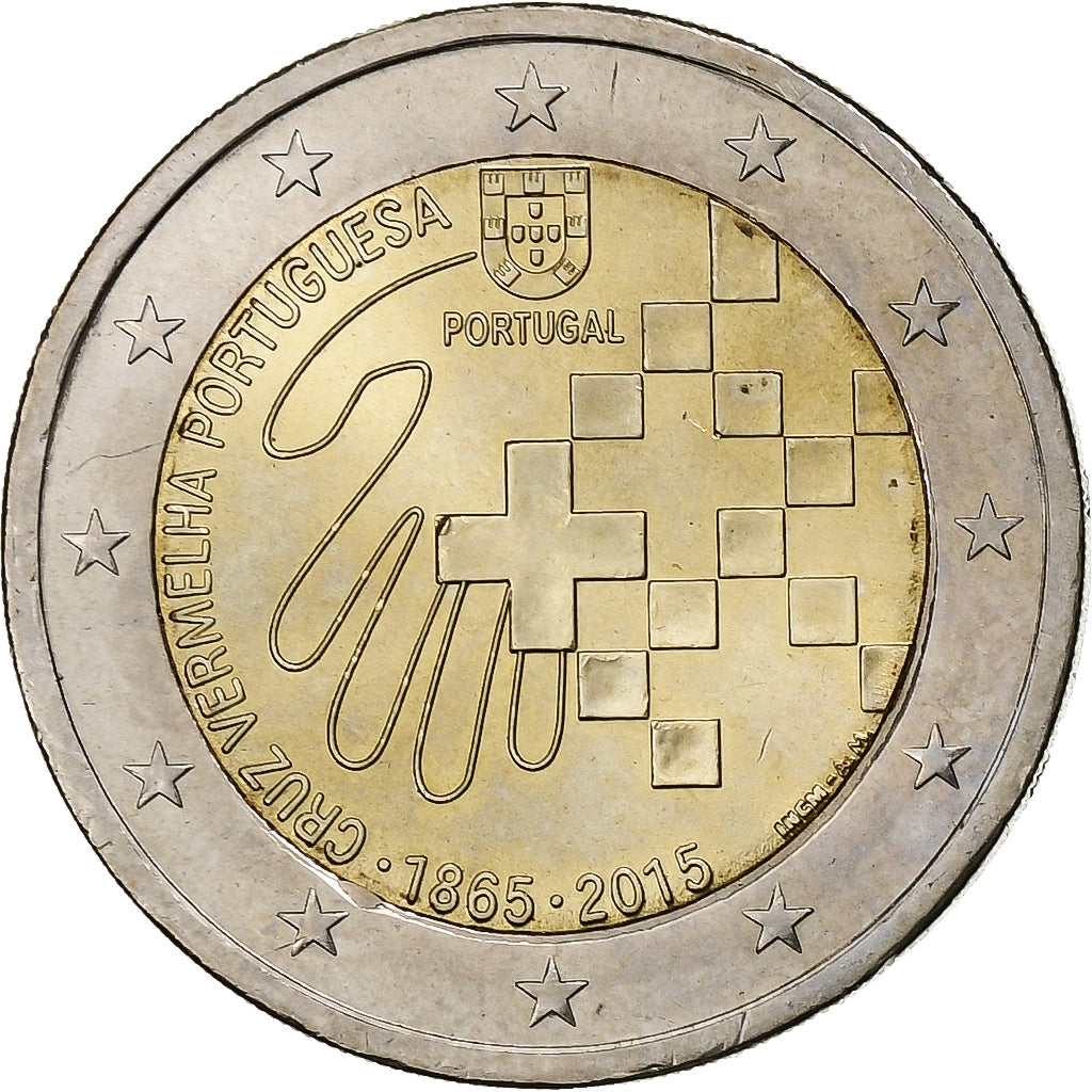 Portugal,
2 euros,
Cruz Roja Portuguesa