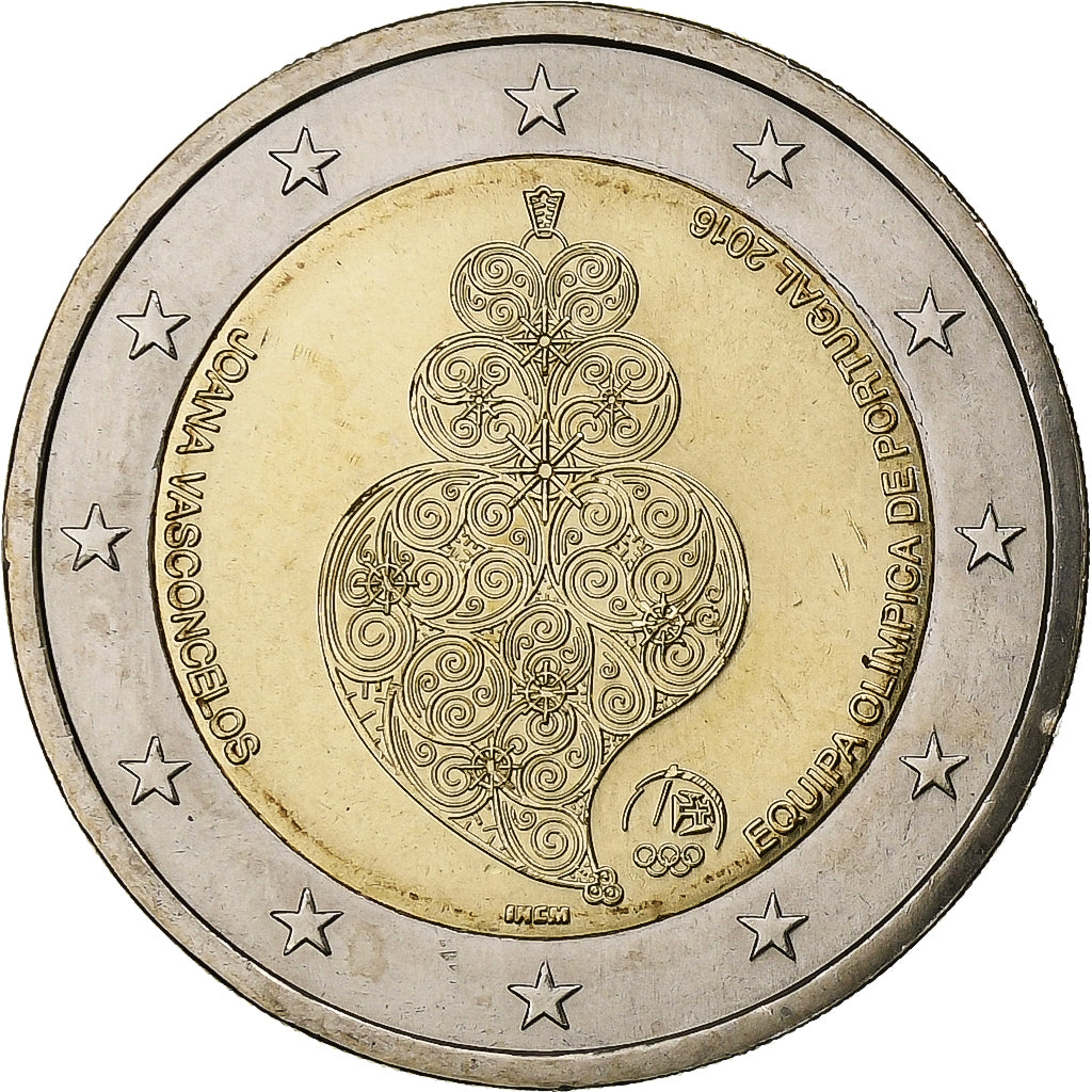 Portugal,
2 euros,
Equipo olímpico portugués para Río 2016
