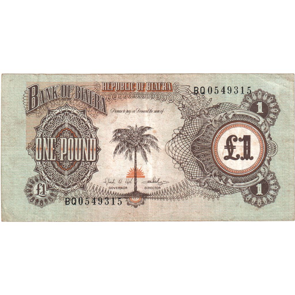 Biafra,
1 libra,
KM:5a