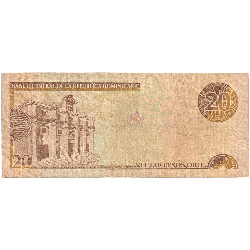 República Dominicana,
20 pesos oro,
2000