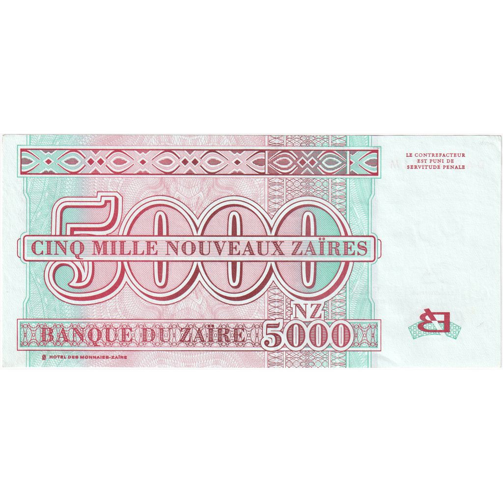 Zaire,
5000 Nuevos Zaires,
1995