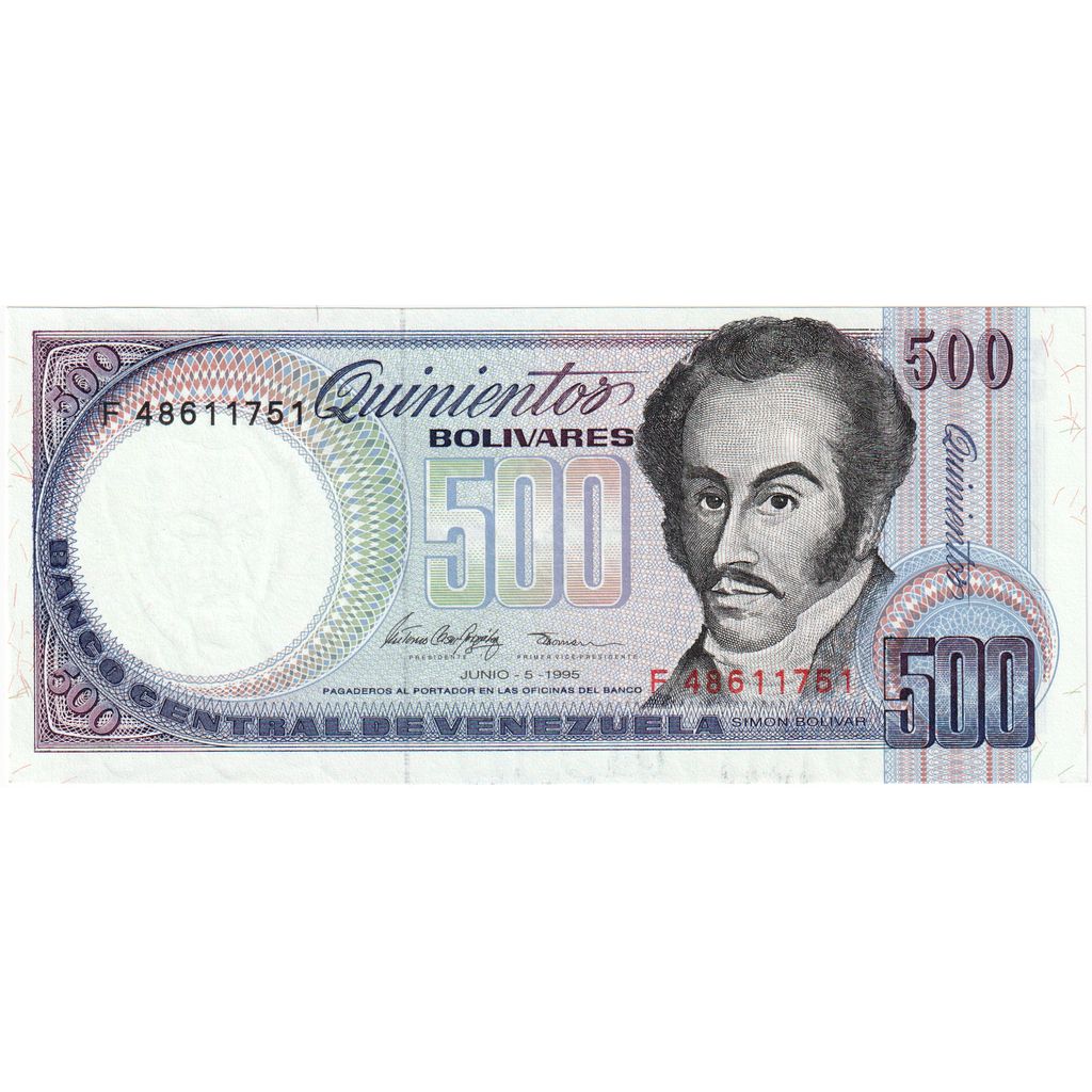 Venezuela,
500 bolívares,
1995-06-05