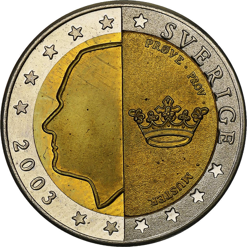 Suecia,
2 euros,
Patrones de fantasía del euro
