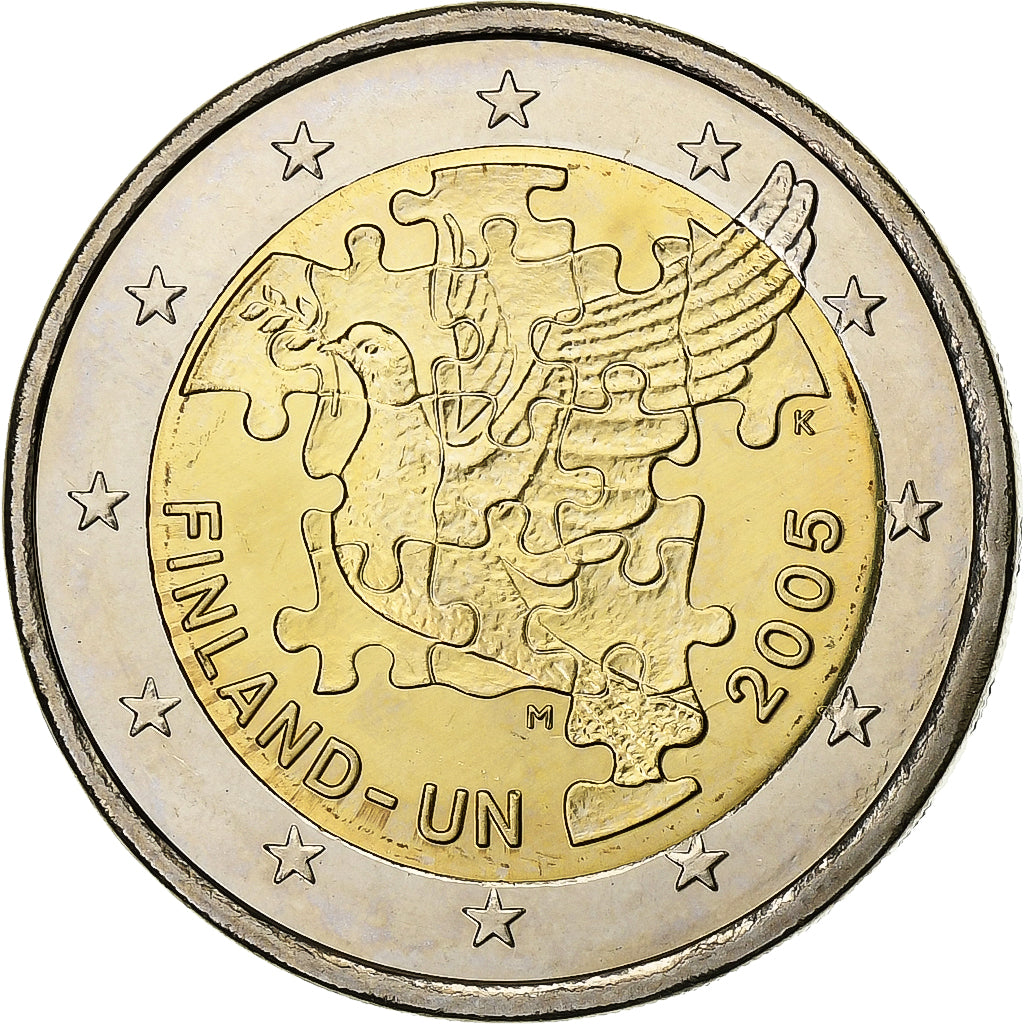 Finlandia,
2 euros,
Entrada a la ONU