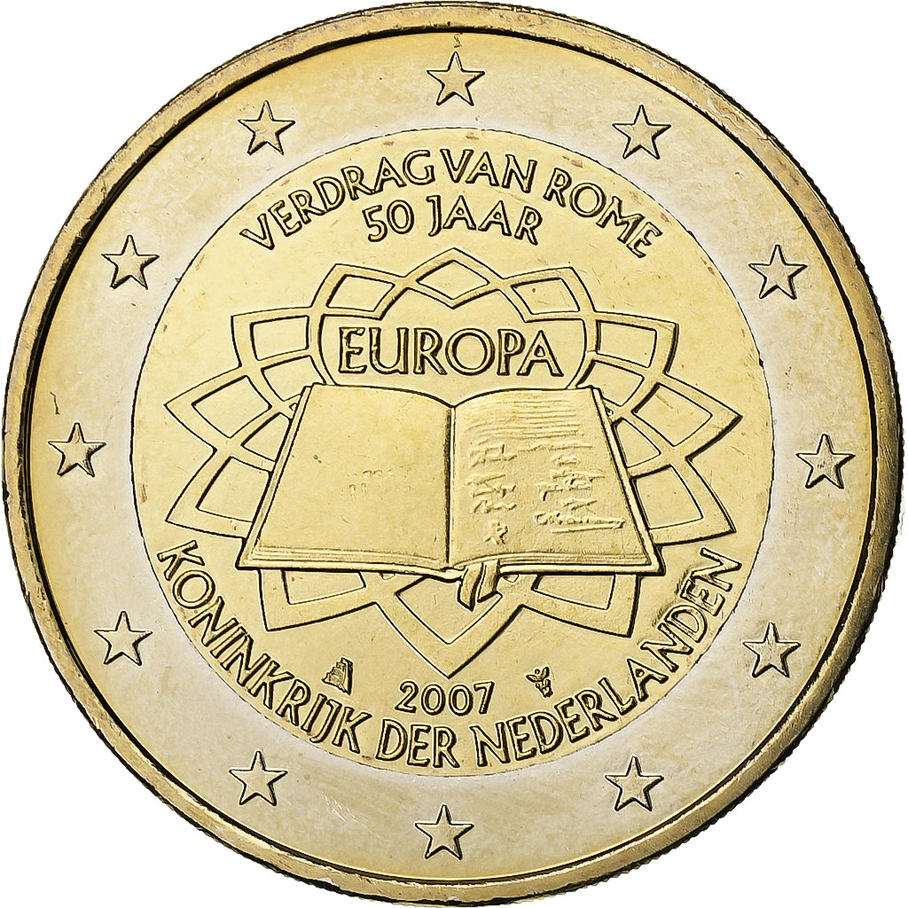 Países Bajos,
2 euros,
Tratado de Roma