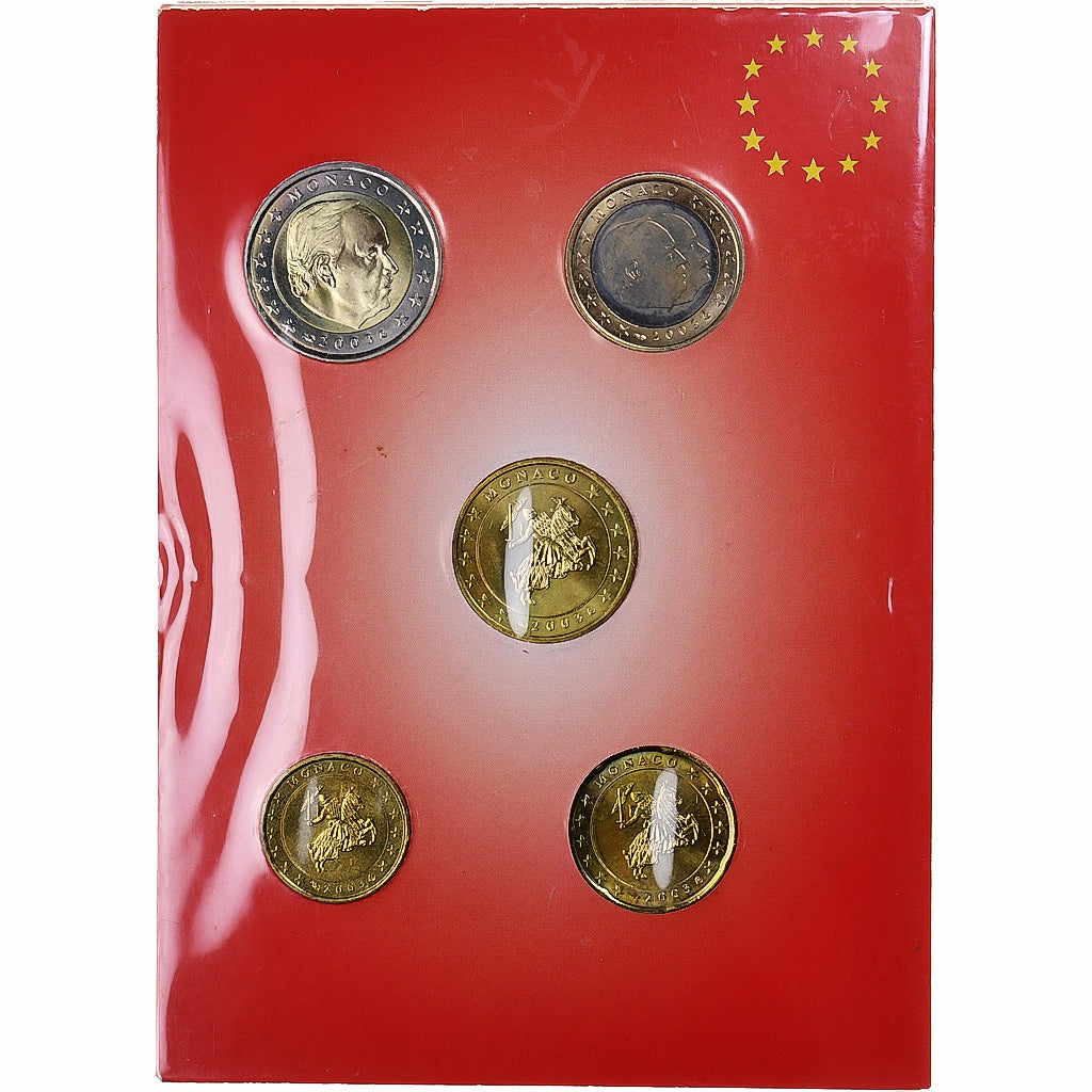 Mónaco,
Raniero III,
10 céntimos a 2 euros