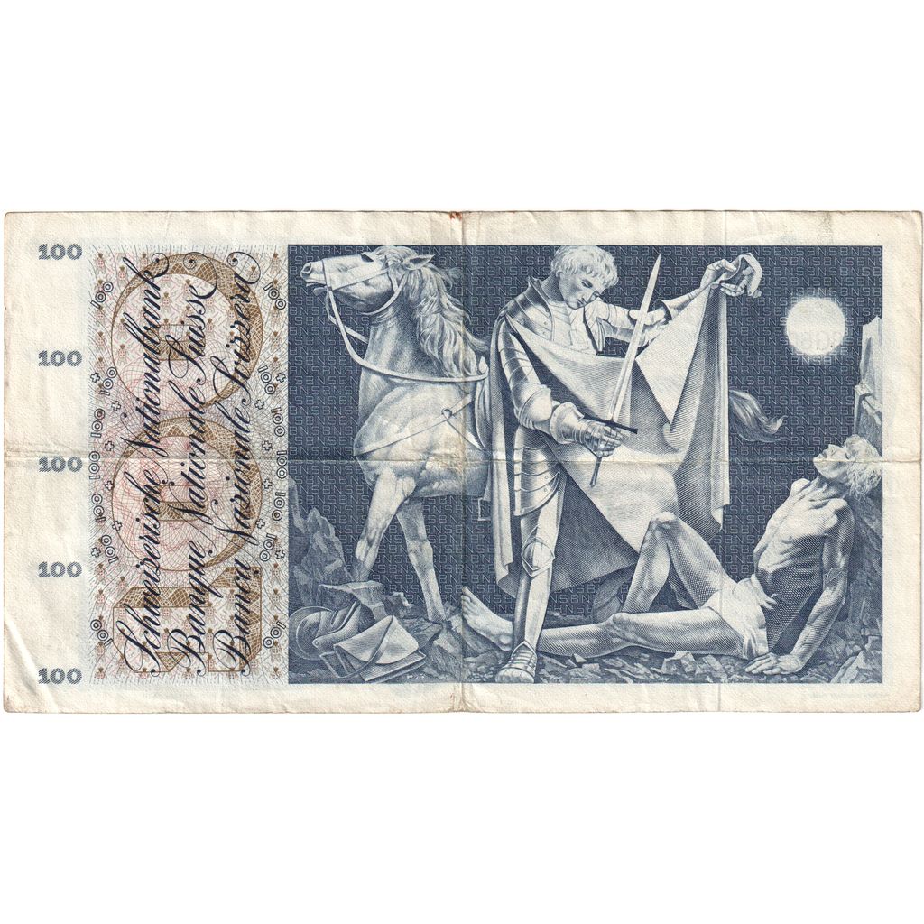 Suiza,
100 francos,
1965