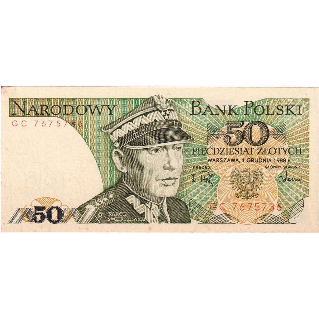 Polonia,
50 zlotych,
1988-06-01