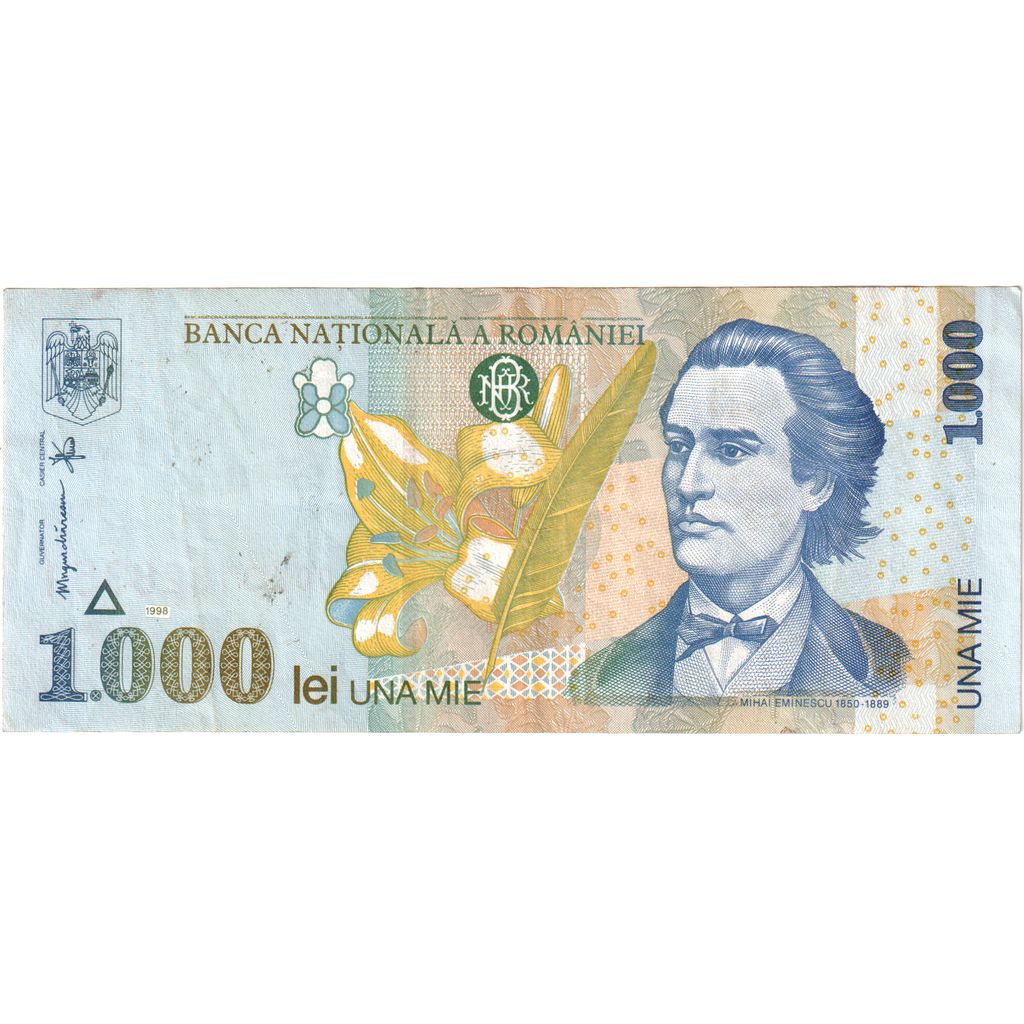 Rumania,
1000 lei,
FE(40-45)