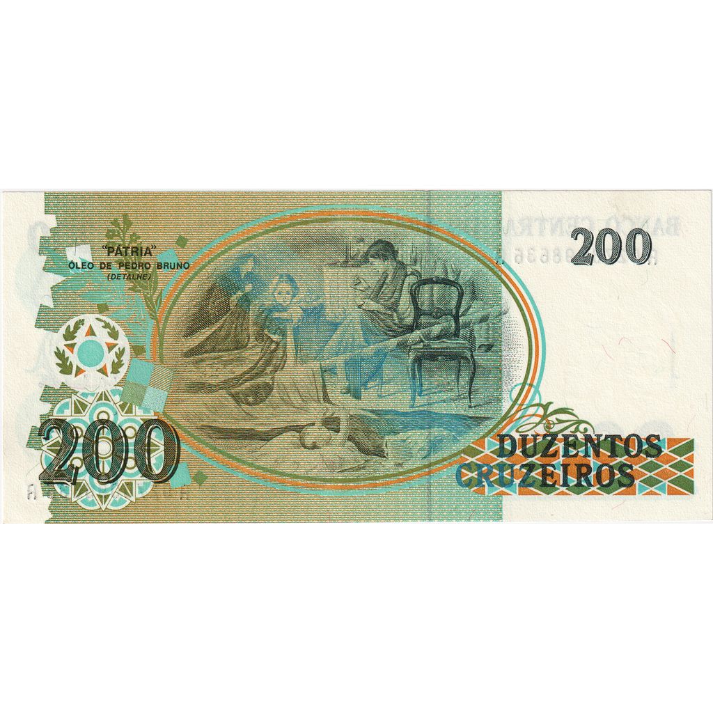 Brasil,
200 cruzeiros,
UNC(65-70)