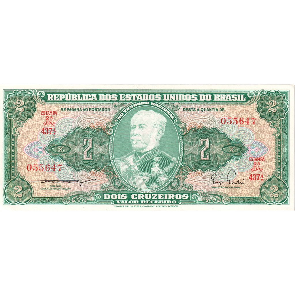 Brasil,
2 Cruzeiros,
UNC(63)