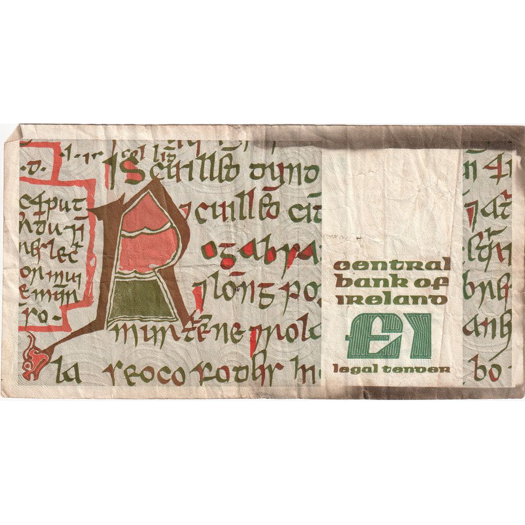 República de Irlanda,
1 libra,
9 de enero de 1989
