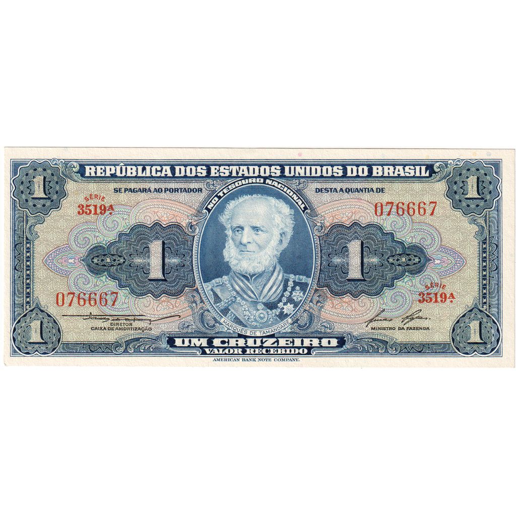 Brasil,
1 Cruzeiro,
UNC(65-70)