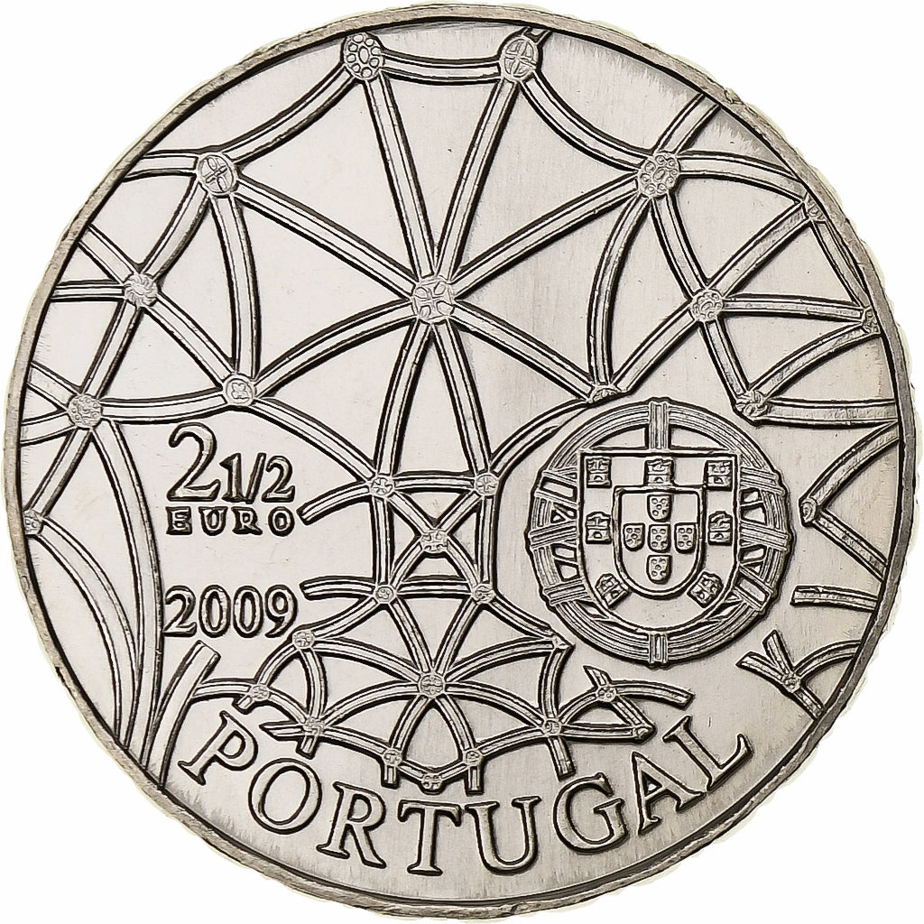 Portugal,
2-1/2 euros,
Patrimonio Mundial de la Unesco - Monasterio de los Jerónimos