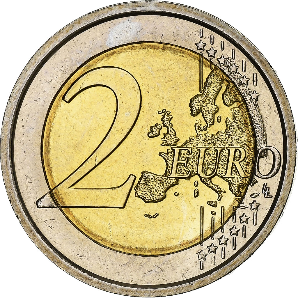 Italia,
2 euros,
10 años de euros en efectivo
