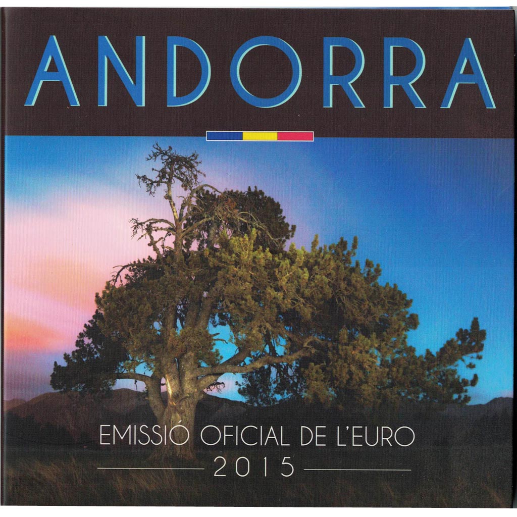 Andorra,
1 céntimo a 2 euros,
2015