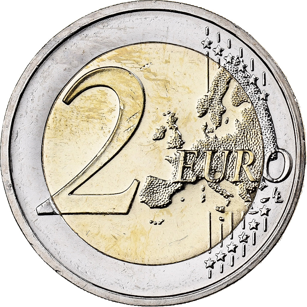 ALEMANIA - REPÚBLICA FEDERAL,
2 euros,
Coloreado