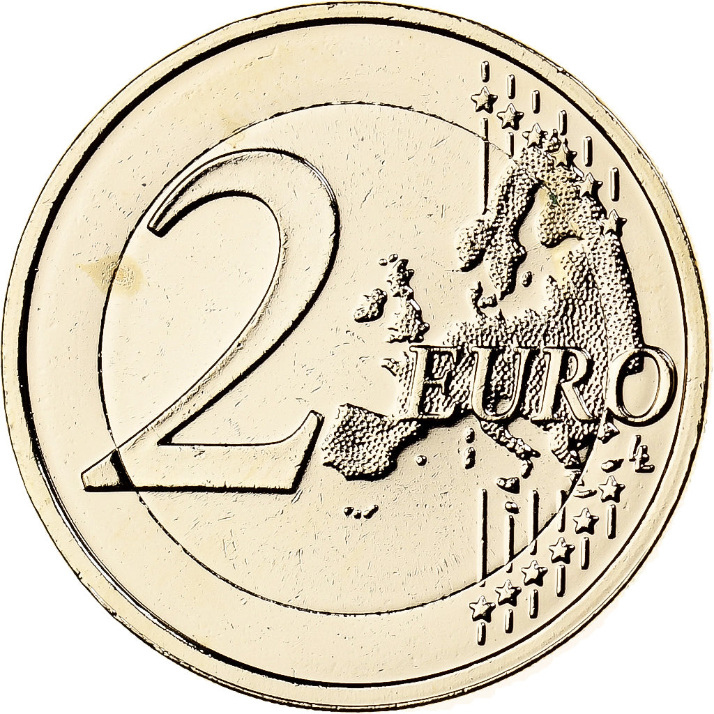 Alemania,
2 euros,
Moneda de fantasía .Dorée