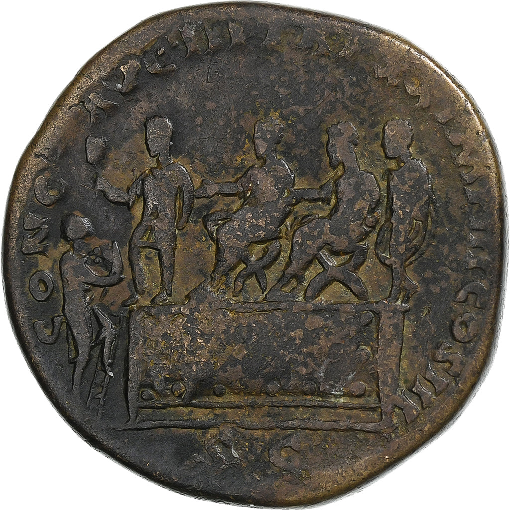 Marco Aurelio,
Sestercio,
165-166