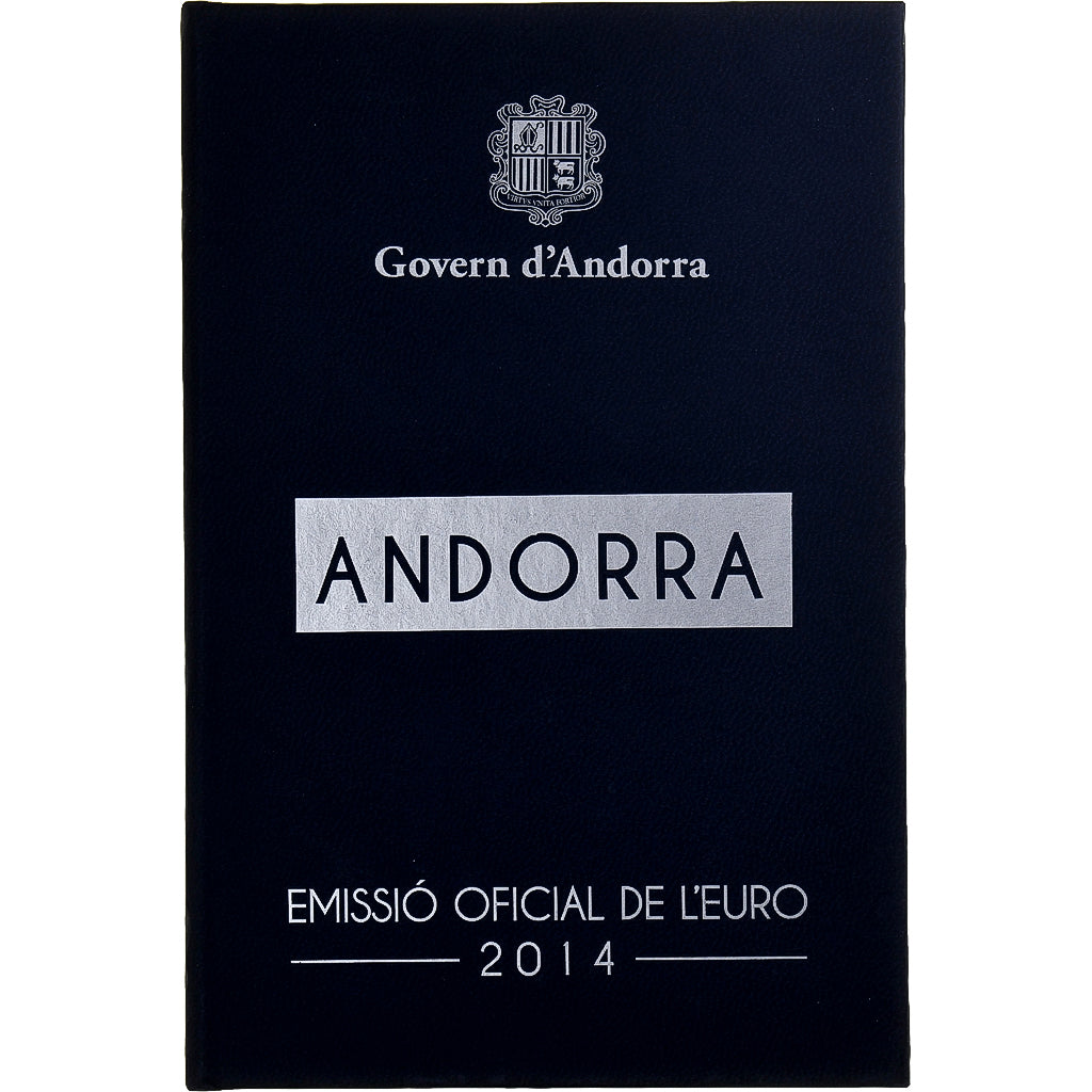 Andorra,
1 céntimo a 2 euros,
Proof