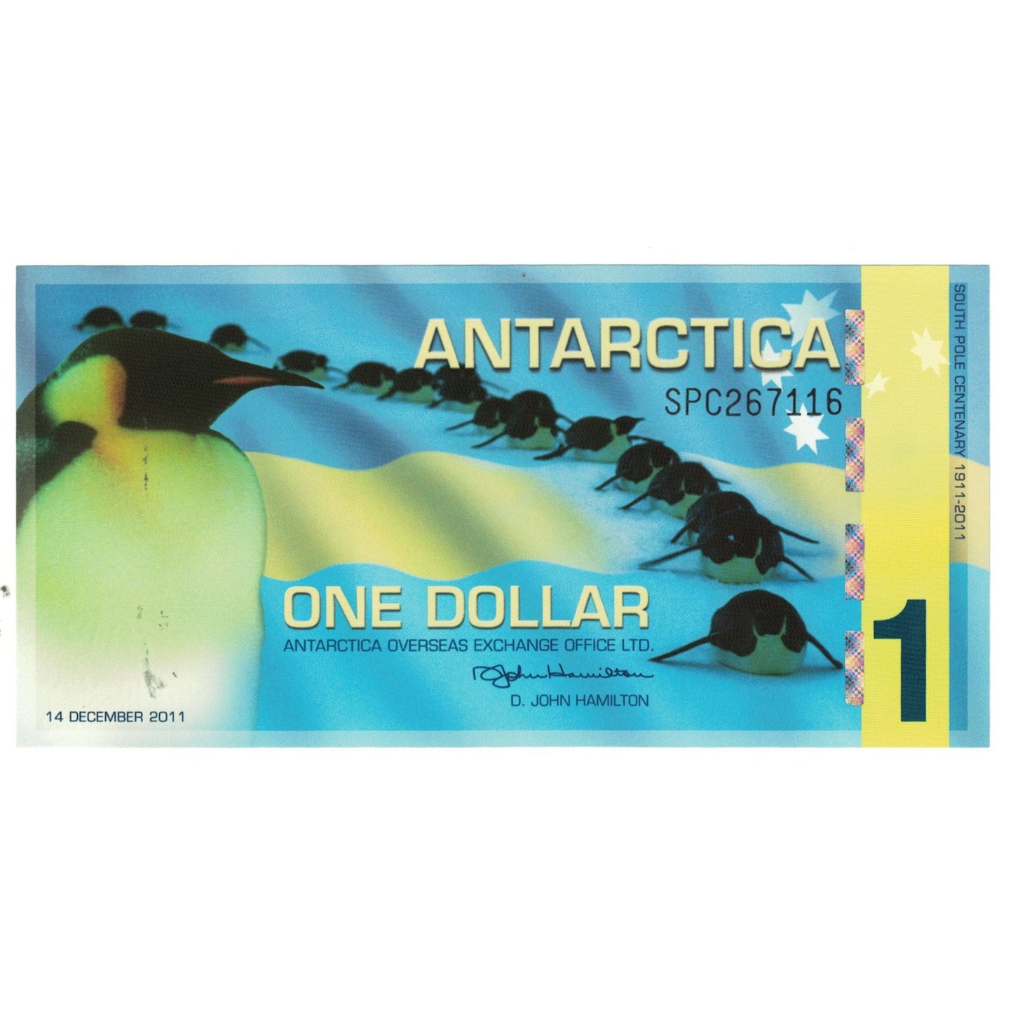 Billete de banco, Antártida, 1 dólar