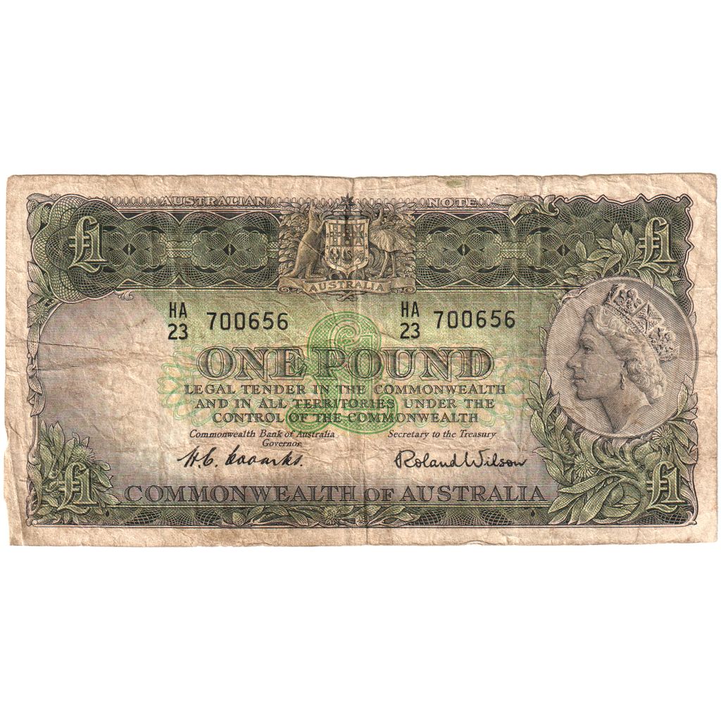 Australia,
1 libra,
Sin fecha (1960-1961)