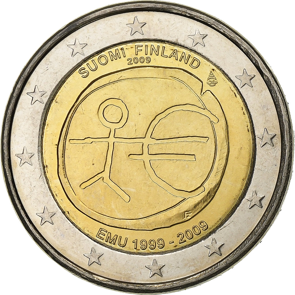 Finlandia,
2 euros,
Unión Monetaria Europea