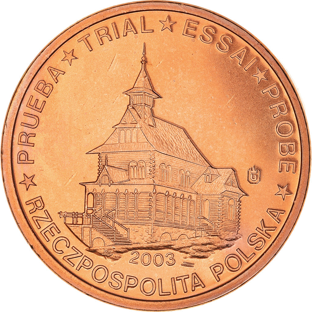Polonia,
2 céntimos de euro,
2003