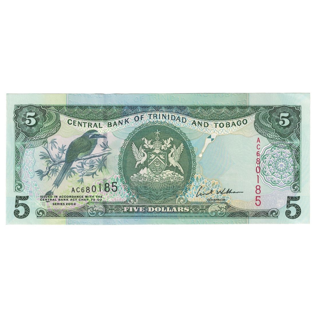 Billete de Trinidad y Tobago, 5 dólares