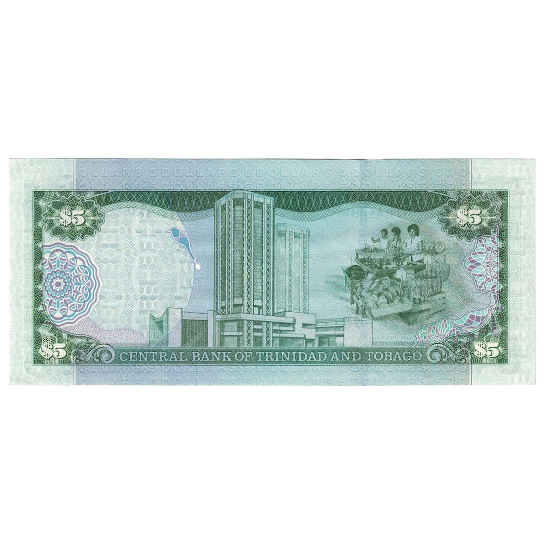 Billete de Trinidad y Tobago, 5 dólares
