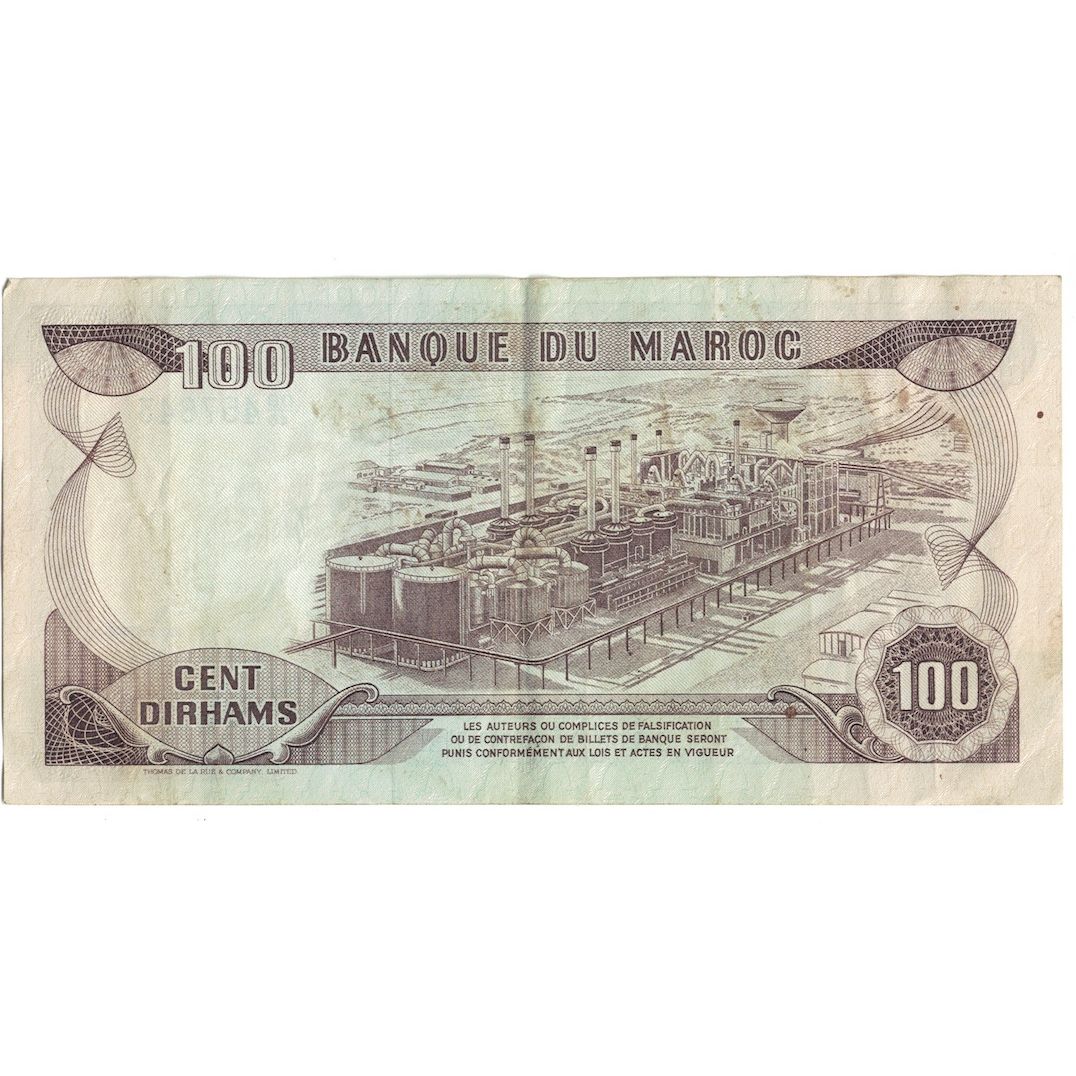 Billete de 100 dírhams de Marruecos