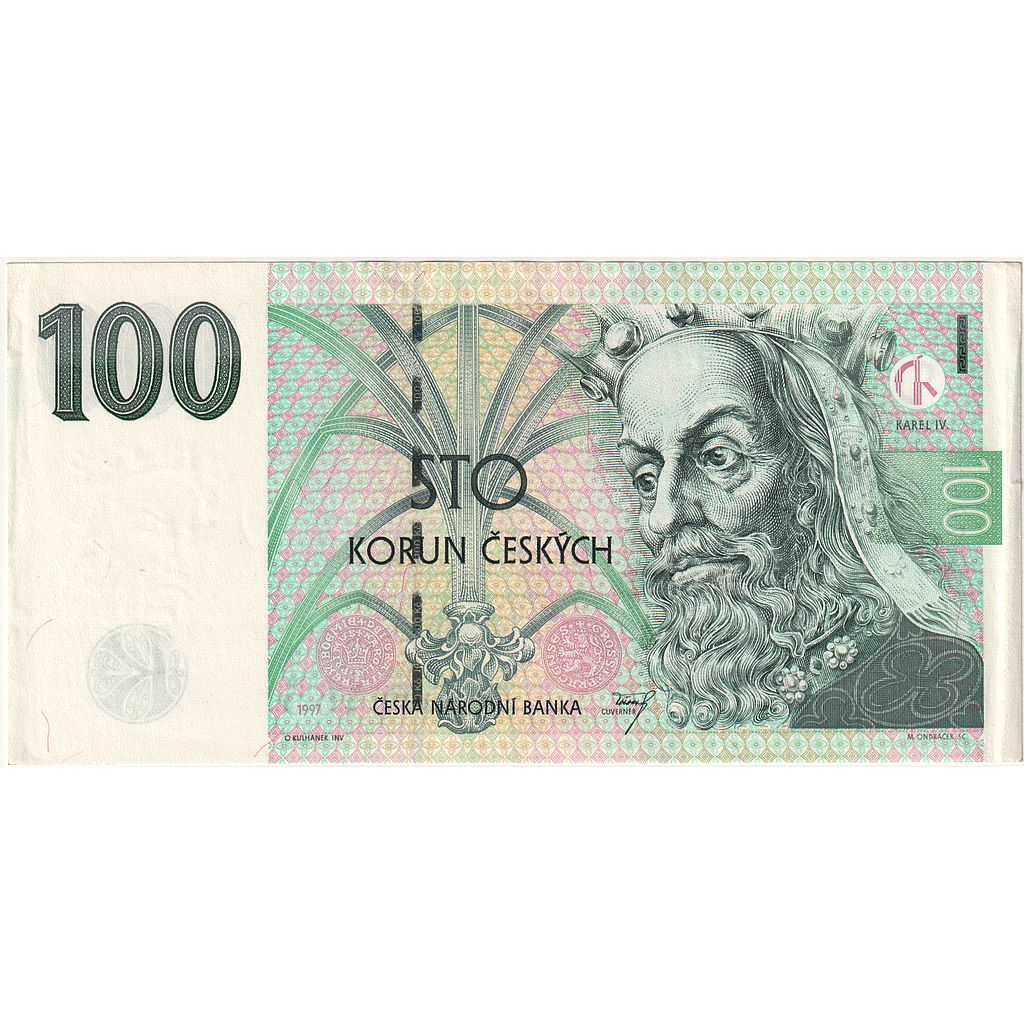 República Checa,
100 coronas,
1997