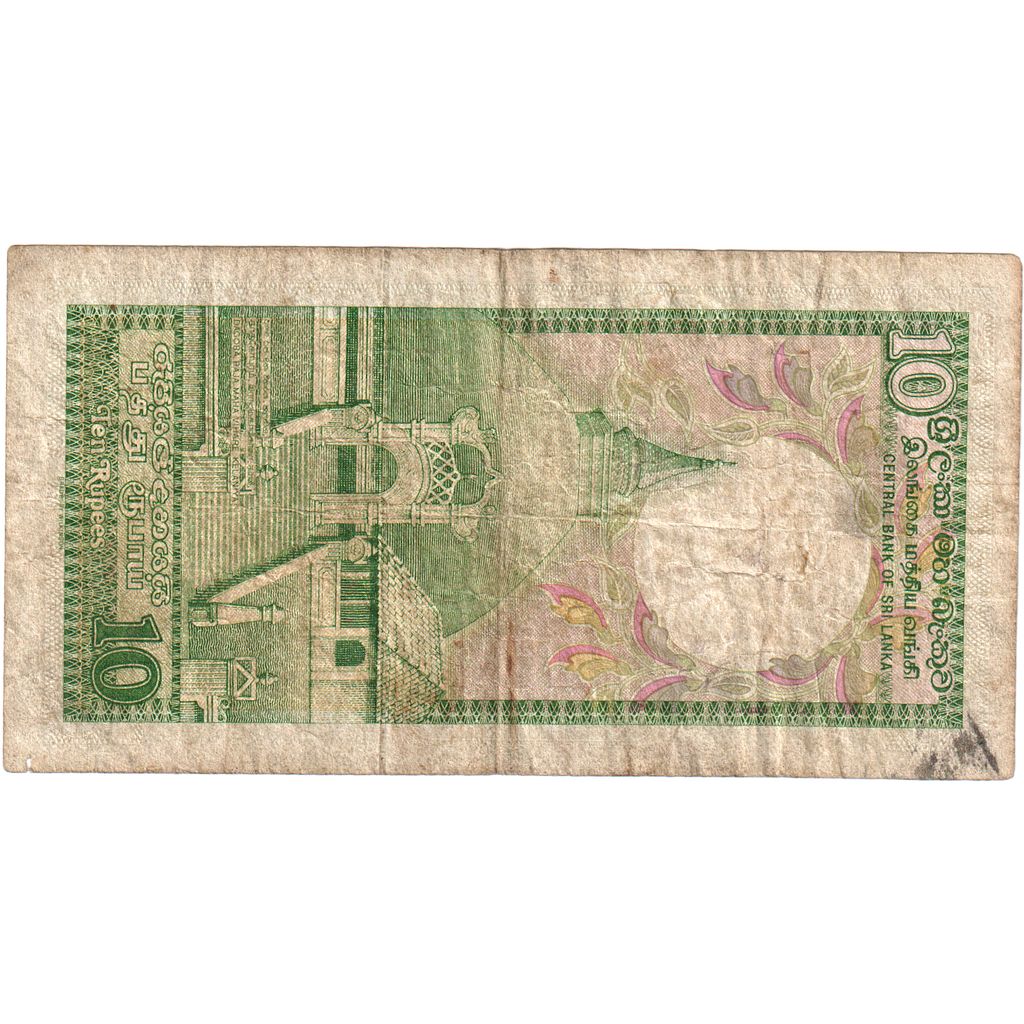 Sri Lanka,
10 rupias,
1990
