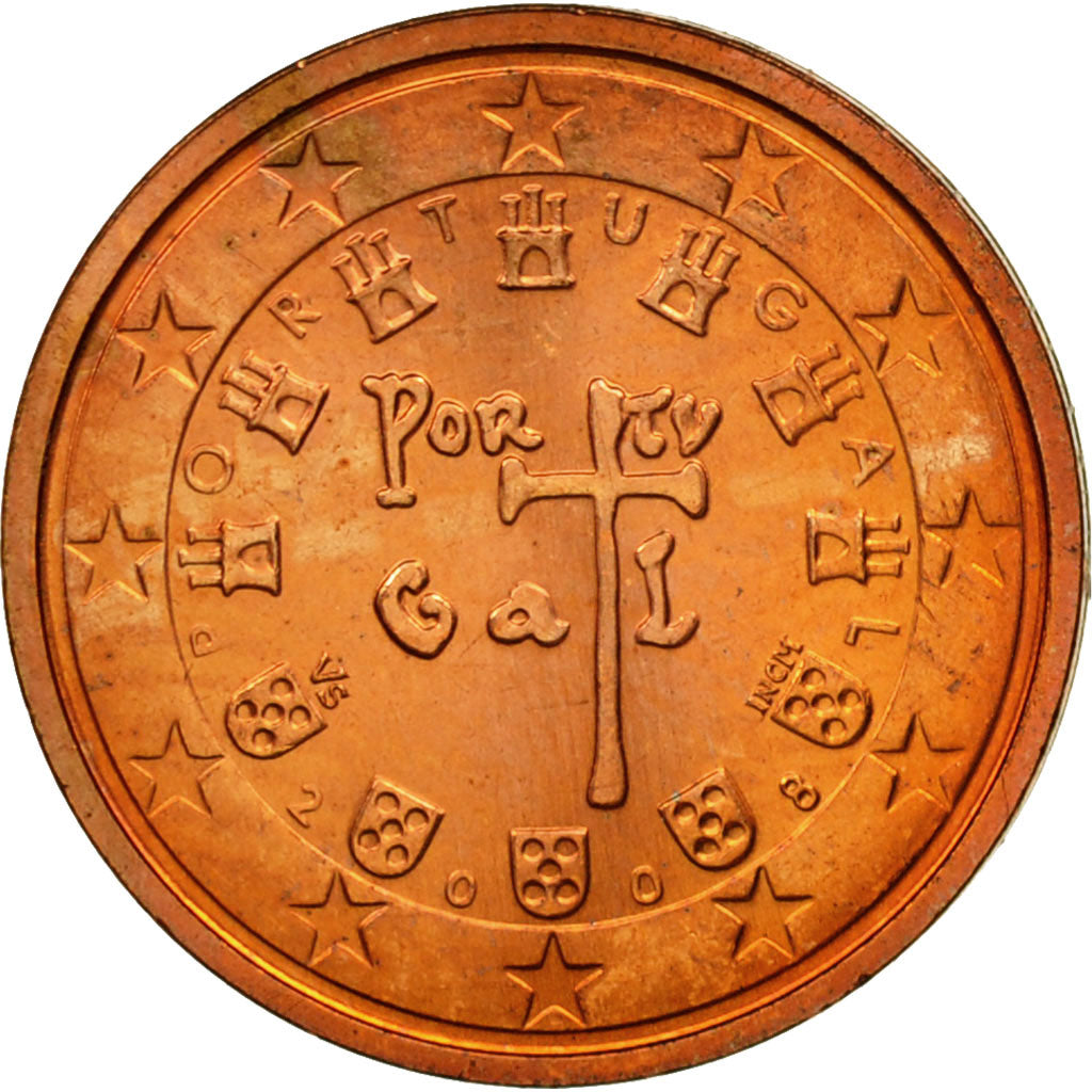 Portugal,
2 céntimos de euro,
2008